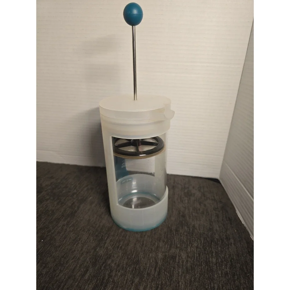 BODUM Bean Sustainable Coffee Maker Extra Lid 8 Cup 34 oz Teal Blue